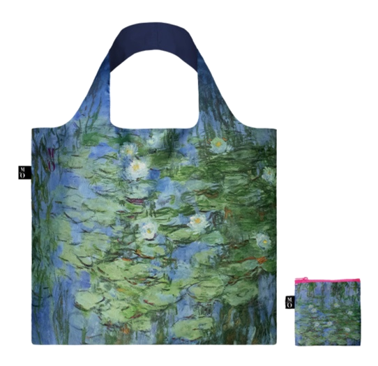 Blue Water Lilies LOQI 백과 지퍼 파우치